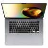 Капак клавиатура Kwmobile за Apple MacBook Pro M2 16" (2023)/MacBook Pro M3 16" (2023), черен, силикон, KWM000025BU001C