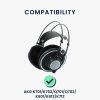 Комплект от 2 възглавнички за уши Kwmobile за AKG K701/K702/Q702, черни, текстил, KWM000025BY001C