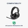 Комплект от 2 възглавнички за уши Kwmobile за JBL Quantum 300/Quantum 200, черни, еко кожа, KWM000025CV001C