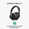 Комплект от 2 възглавнички за уши Kwmobile Cooling Gel за Audio-Technica ATH M50X/ATH M40X/ATH M30X, черни, еко кожа, KWM000025DC001C