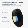 Комплект от 2 Kwmobile Cooling Gel Ear Cushions за Logitech G Pro X/G Pro X 2/G Pro X Wireless, черни, еко кожа, KWM000025DE001C