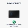 Защитен капак Kwmobile за Samsung Portable SSD T7/SSD T7 Touch, черен, EVA, KWM000025DV001C