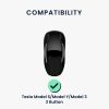 Капак за автомобилен ключ Kwmobile за Tesla Model 3/Model Y/Model S, сив, силикон, KWM000025EB002C