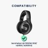 Комплект от 2 възглавнички за уши Kwmobile Cooling Gel за Sennheiser HD 569/HD599/HD599 SE, черни, еко кожа, KWM000025EX001C