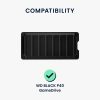 Защитен капак Kwmobile за WD Black P40 GameDrive, черен, силикон, KWM000025FQ001C