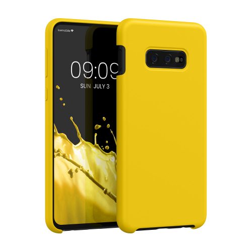 Калъф Kwmobile за Samsung Galaxy S10e, жълт, силикон, KWM000009SG047C