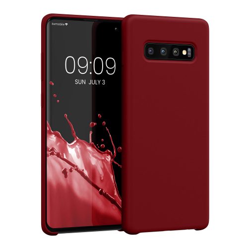 Калъф Kwmobile за Samsung Galaxy S10 Plus, тъмно червен, силикон, KWM0000105N049C