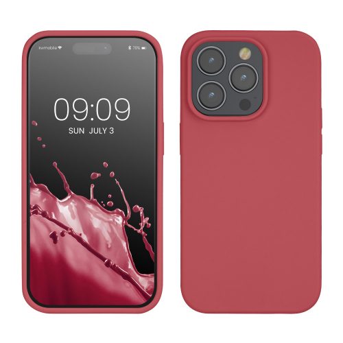 Калъф Kwmobile за Apple iPhone 14 Pro, тъмно розов, силикон, KWM000016NK040C