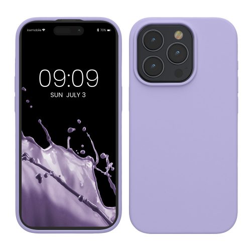 Калъф Kwmobile за Apple iPhone 15 Pro, лилав, силикон, KWM000020CC026C