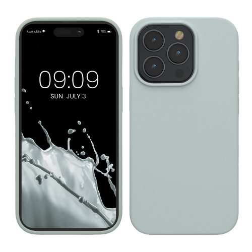 Калъф Kwmobile за Apple iPhone 15 Pro Max, светло зелен, силикон, KWM000020CD017C