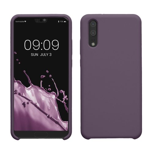 Калъф Kwmobile за Huawei P20, тъмно лилав, силикон, KWM0000094I036C