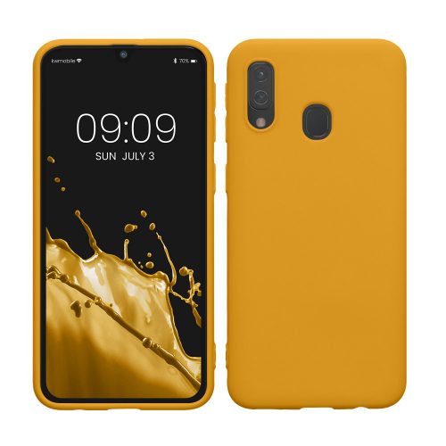 Калъф Kwmobile за Samsung Galaxy A40, жълт, силикон, KWM000009ZX031C