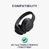 Комплект от 2 възглавнички за уши Kwmobile за JBL Tune T760NC/Tune T750BTNC/Tune T710BT, бели, еко кожа, KWM000018ER003C