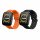 Комплект от 2 каишки Kwmobile за Amazfit Bip 5/GTR 4, черен/оранжев, силикон, KWM000024YT005C