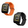 Комплект от 2 каишки Kwmobile за Amazfit Bip 5/GTR 4, черен/оранжев, силикон, KWM000024YT005C