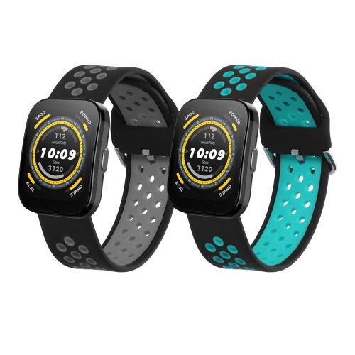 Комплект от 2 каишки Kwmobile за Amazfit Bip 5/GTR 4, многоцветен, силикон, KWM000024YU002C