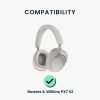 Комплект от 2 възглавнички за уши Kwmobile за Bowers & Wilkins PX7 S2, черни, еко кожа, KWM000025IV001C