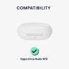 Калъф за слушалки OPPO Enco Buds W12, Kwmobile, черен, силикон, 59288.01