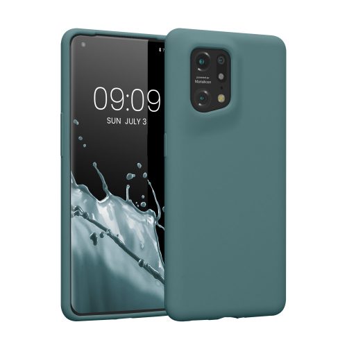 Калъф Kwmobile за OPPO Find X5, Силиконов, Зелен, 57629.207