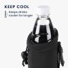 Комплект от 2 калъфа Cooler Jacket за бутилки от 500 ml, Kwmobile, черни, неопренови, 55885.02