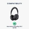 Комплект от 2 амбушюра за слушалки Bose Noise Canceling 700/Noise Canceling NC700, Kwmobile, Сиви, Еко кожа, 59284.22