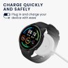 USB кабел за зареждане за Xiaomi Mi Watch Color Sport/Watch S1 Active, Kwmobile, Бял, Пластмаса, 58354.02