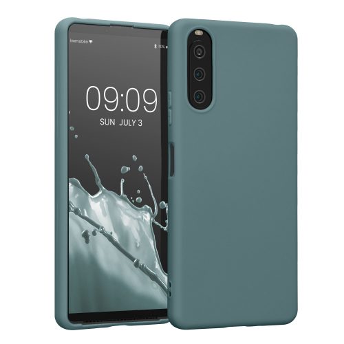 Калъф Kwmobile за Sony Xperia 10 IV, Силиконов, Зелен, 57800.207