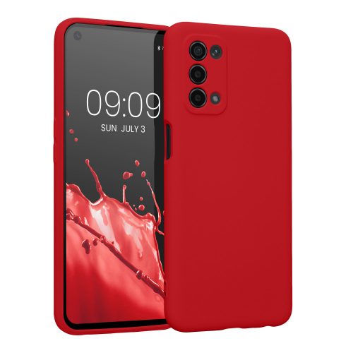 Калъф Kwmobile за OPPO A74 5G/A54 5G, силиконов, червен, 57571.229