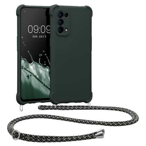 Калъф Kwmobile за OPPO Find X3 Lite, силиконов, зелен, 58584.169