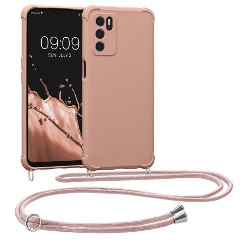 Калъф Kwmobile за OPPO A16/A16s, силиконов, розов, 59410.154