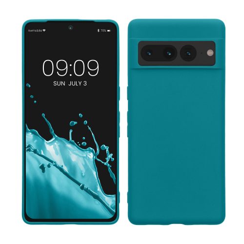 калъф kwmobile за Google Pixel 7 Pro, Силиконов, Син, 59400.57