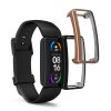 Комплект от 2 калъфа Kwmobile за Fitbit Inspire 3/Inspire 2/Ace 3, силикон, черен/златен, 53870.02