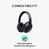 Комплект от 2 възглавнички за слушалки Bose Soundlink Around-Ear Wireless II, Kwmobile, черни, еко кожа, 59418.01