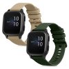 Комплект от 2 каишки за Garmin Venu Sq/Venu Sq Music, Kwmobile, Green/Grey, Silicone, 57776.07