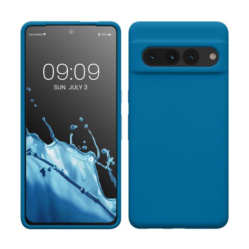 калъф kwmobile за Google Pixel 7 Pro, Силиконов, Син, 59452.224