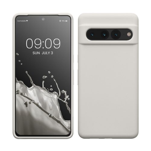 калъф kwmobile за Google Pixel 7 Pro, Силиконов, Бял, 59452.48