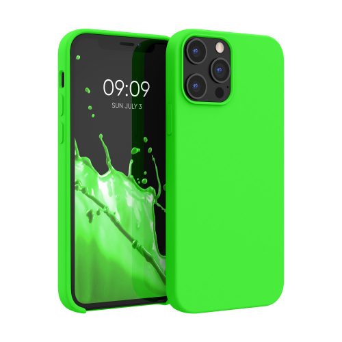 Калъф Kwmobile за Apple iPhone 12 Pro Max, силиконов, зелен, 52644.44