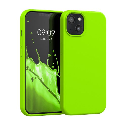 Калъф Kwmobile за Apple iPhone 13, силиконов, зелен, 55878.75