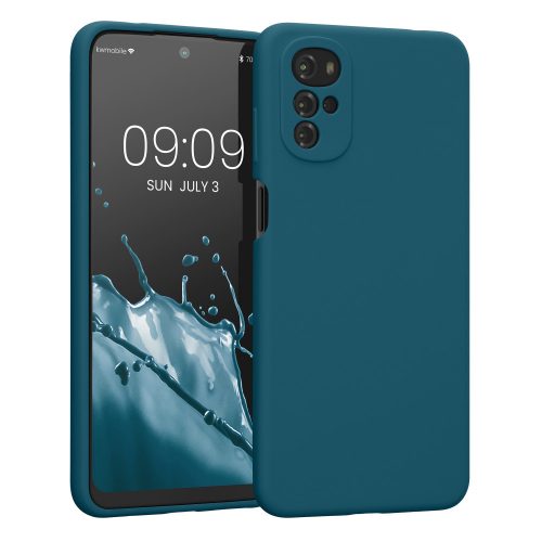 Калъф Kwmobile за Motorola Moto G22, Силиконов, Зелен, 58207.78