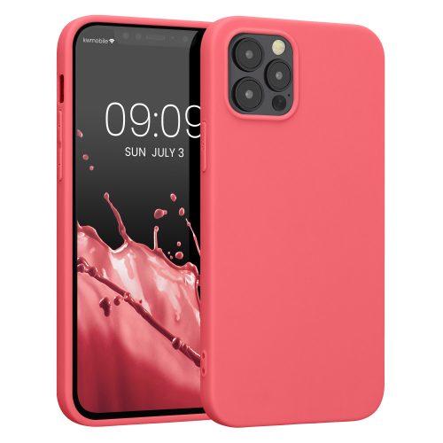 калъф kwmobile за Apple iPhone 12/iPhone 12 Pro, силиконов, розов, 53939.103