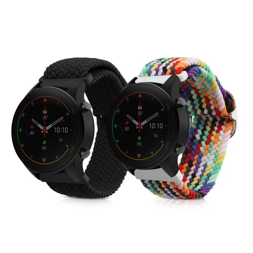 Комплект 2 каишки за Xiaomi Mi Watch Color Sport/Watch S1 Active, Kwmobile, Multicolor, Nylon, 59518.02