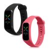 Комплект от 2 каишки за Oppo Band Sport, Kwmobile, черен/розов, силикон, 57437.07