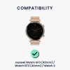 Комплект от 2 каишки за Huawei Watch GT 3 (42mm)/Watch GT 2 (42mm)/Watch 2, Kwmobile, Черен/Зелен, Найлон, 59533.01