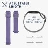 Комплект от 2 каишки за Garmin Venu Sq/Venu Sq Music, Kwmobile, Purple/Grey, Nylon, 59528.02