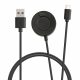 USB кабел за зареждане за Garmin Venu 2/Venu Sq Music/Venu Sq, Kwmobile, черен, пластмаса, 59530.01