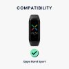 Комплект от 2 каишки за Oppo Band Sport, Kwmobile, черен/сив, найлон, 59521.02