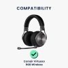 Комплект от 2 kwmobile Earpads за Corsair Virtuoso RGB Wireless, еко кожа, черни, 59504.01