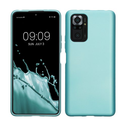 Калъф kwmobile за Xiaomi Redmi Note 10 Pro, Силиконов, Зелен, 54552.231