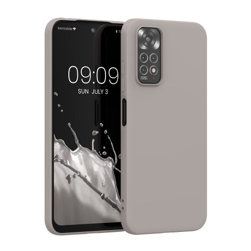 Калъф Kwmobile за Xiaomi Redmi Note 11/Redmi Note 11s, силиконов, сив, 57368.43