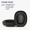 Комплект от 2 kwmobile Earpads за Apple Airpods Max, еко кожа, черни, 55895.01